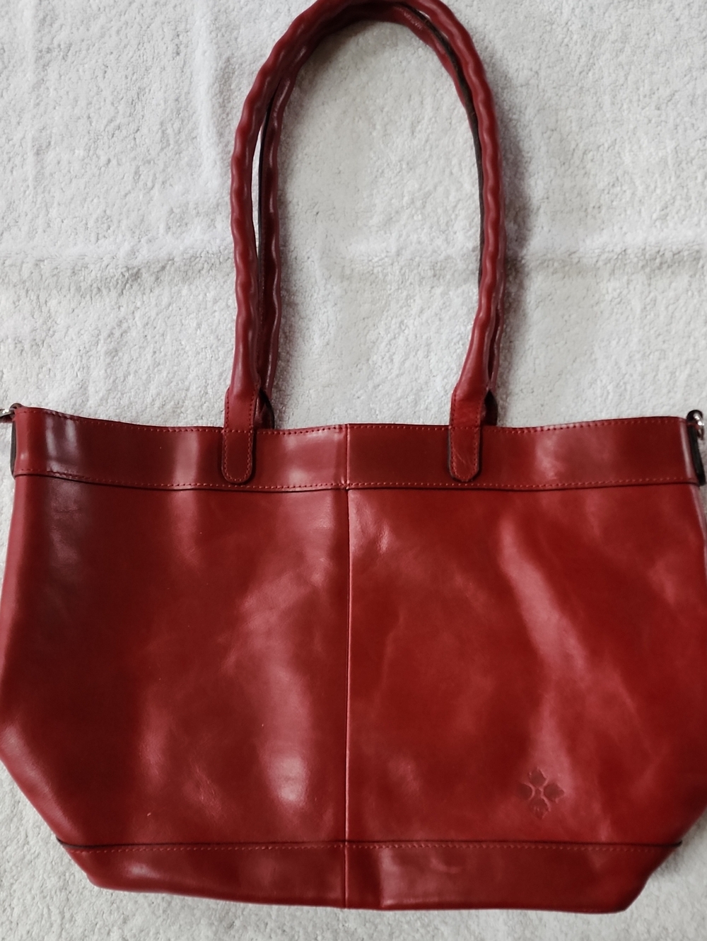 Patricia Nash Women's Mallory Red Leather Tote Bag Preowned